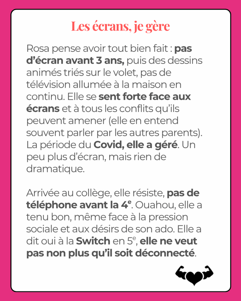Rosa, adolescente accompagnée par Mélanie Yahiaoui – étude de cas « écrans et ados