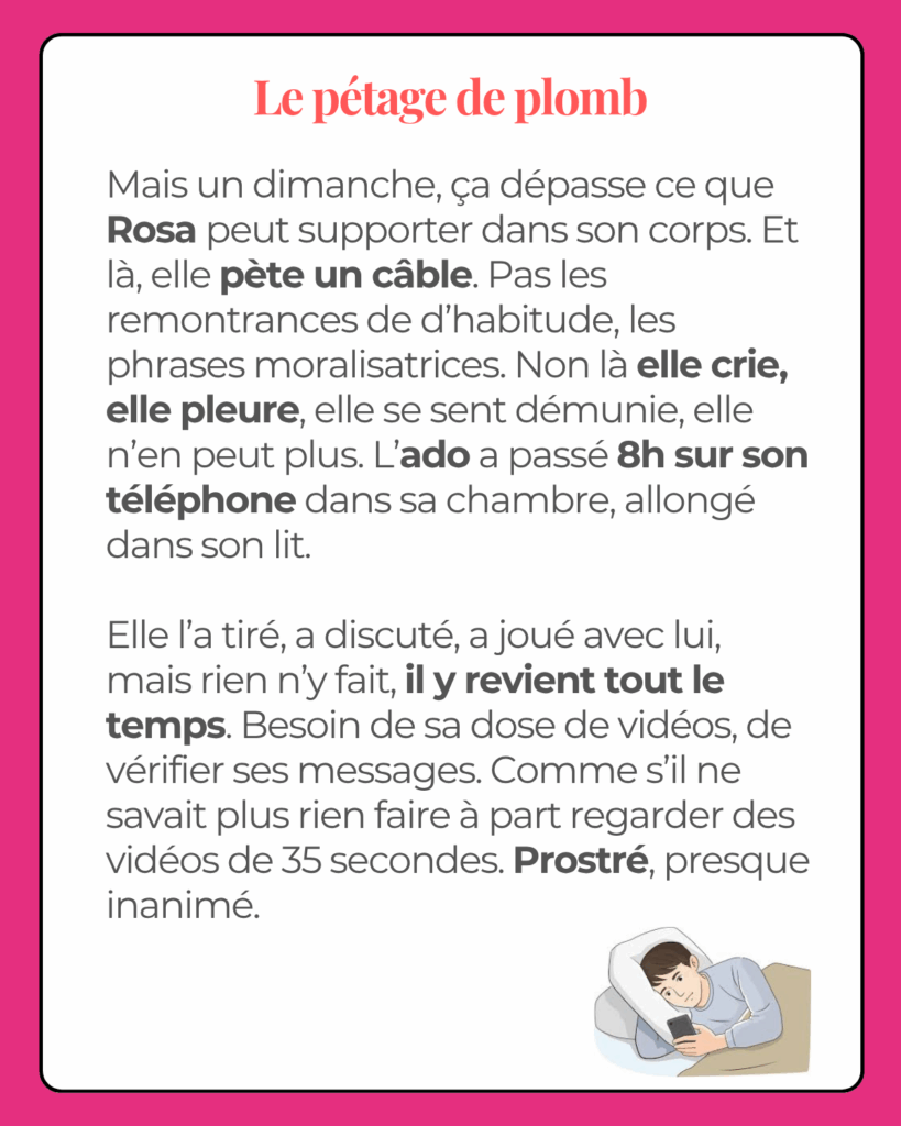 Rosa, adolescente accompagnée par Mélanie Yahiaoui – étude de cas « écrans et ados