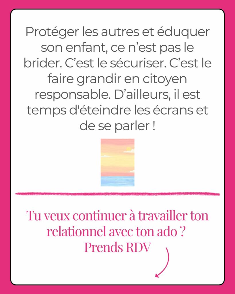 Message positif sur le rôle éducatif des parents face au numérique.