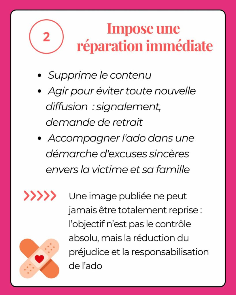Conseil éducatif distinguant le comportement fautif de la personne.
