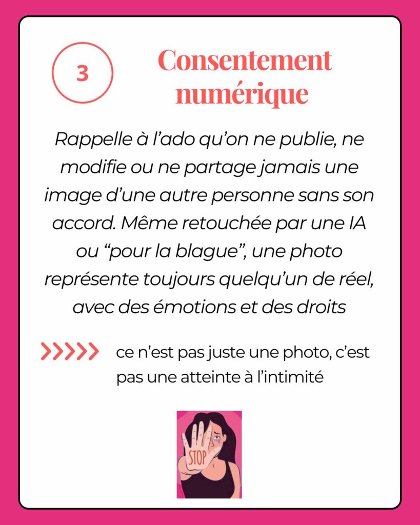 Liste d’actions concrètes pour réduire la diffusion d’un contenu intime.